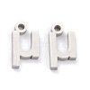 Non-Tarnish 304 Stainless Steel Pendants STAS-F267-10M-P-2