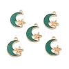 Alloy Enamel Pendants ENAM-S121-061F-G-2