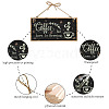 Printed Wood Hanging Wall Decorations WOOD-WH0115-13Q-3