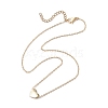 Brass Heart Pendant Necklaces for Women NJEW-JN04895-4