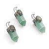 Natural Green Aventurine Pointed Big Pendants G-I275-01D-1