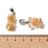 Natural Citrine Chip Pendants G-H307-07P-07-3