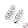 Anti-Tarnish Rhodium Plated 925 Sterling Silver Screw Clasps STER-K173-04P-1