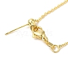 Brass Cable Chain Adjustable Slider Necklace Making NJEW-B119-09G-1