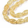 Transparent Crackle Glass Beads Strands X-GLAA-S192-B-010G-3