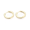 Brass Micro Pave Cubic Zirconia Hoop Earrings for Women EJEW-N054-57G-2