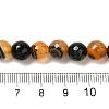 Natural Agate(Dyed & Heated) Beads Strands G-H066-B06-02-5