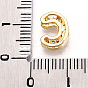 Brass Micro Pave Cubic Zirconia Charms KK-N254-217G-C-3