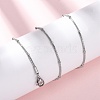 1.2MM 304 Stainless Steel Satellite Chain Necklaces NJEW-T016-21A-P-1