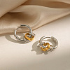 304 Stainless Steel Hoop Dangle Earrings for Women DP9089-2-1