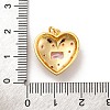 Brass Micro Pave Cubic Zirconia Pendants KK-U033-18G-01-3