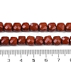 Natural Red Jasper Beads Strands G-H078-C34-6mm-5