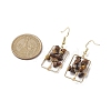 Natural Tiger Eye Chips Tree Dangle Earrings EJEW-JE05734-02-3