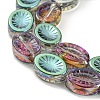 Electroplate Glass Beads Strands X-EGLA-G037-13A-HP02-3
