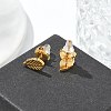 304 Stainless Steel Stud Earrings for Women STAS-Z117-14G-03-3