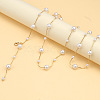 Alloy & Plastic Pearl Round Beaded Tassel Waist Belly Chains for Women FS-WG2A056-01-2