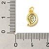 Real 18K Gold Plated Rack Plating Brass Micro Pave Cubic Zirconia Pendants Charms KK-S396-01H-3