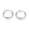 Tarnish Resistant 304 Stainless Steel Huggie Hoop Earrings EJEW-G272-02-14mm-P-1