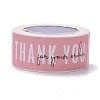 Pink Rectangle Paper Thank You Stickers X1-DIY-C042-07B-2
