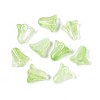 Spray Painted Transparent Glass Beads GLAA-D006-20K-1