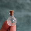 Round Empty Lanugo Storage Glass Wishing Bottle PW-WGB581F-01-1