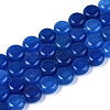 Dyed Natural White Jade Beads Strands G-T143-16I-4