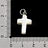 Natural White Shell & Crystal Rhinestone Pendants SH-CBAC52B-01D-3
