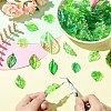160Pcs 8 Styles UV Plating Acrylic Pendants OACR-CJ0002-55-5
