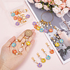 SUNNYCLUE Flower Alloy Enamel Pendant Decoration Sets DIY-SC0021-24-3