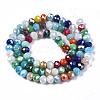 Electroplate Glass Beads Strands EGLA-N002-12J-2