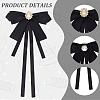 2Pcs Polyester Bowknot Pins JEWB-CN0001-11-6