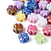 UV Plating Opaque Acrylic Beads SACR-T018-30M-1