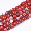 Natural Crackle Agate Beads Strands X-G-T119-01A-07-1