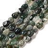 Natural Moss Agate Beads Strands G-L608-A03-01-2