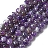 Natural Amethyst Beads Strands G-M445-8MM-01E-3