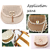 2 Sets 2 Colors PU Leather Basket Bottoms DIY-CA0001-72-7