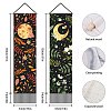 Moon & Sun Pattern Polyester Decorative Wall Tapestrys AJEW-WH0399-023-3