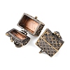 Brass Prayer Box Pendants KK-24X16-AB-2