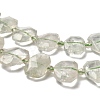 Natural Green Quartz Beads Strands G-H078-B21-01-4