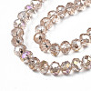 Electroplate Glass Beads Strands EGLA-A034-T3mm-B24-3