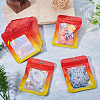 60Pcs Rectangle Glitter Holographic Plastic Resealable Packaging Bags ABAG-TA0001-97A-02-5