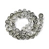 Crackle Transparent Glass Beads Strands GLAA-N063-10mm-03-3