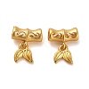 Brass European Dangle Charms KK-B110-03G-1