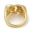 Rack Plating Brass Cuff Finger Rings for Women RJEW-C114-13B-G-3