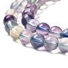 Natural Fluorite Beads Strands G-K345-B02-01-4