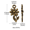 Tibetan Style Alloy Pendants TIBEP-YW0001-03AB-3