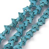 Synthetic Turquoise Beads Strands G-WH0015-05B-1