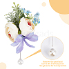 CRASPIRE 1Pc Rose Flower Cloth Lapel Pin AJEW-CP0001-80A-4