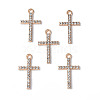 Alloy Crystal Rhinestone Pendants PALLOY-F288-03KCG-4