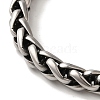 316 Surgical Stainless Steel Wheat Chain Viking Raven Skull Bracelets BJEW-Q349-05AS-04-3